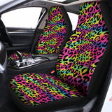 Trippy Psychedelic Leopard Print Universal Fit Car Seat Covers 102422