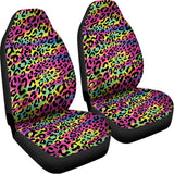Trippy Psychedelic Leopard Print Universal Fit Car Seat Covers 102422