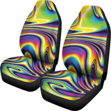 Trippy Rave Print Universal Fit Car Seat Covers 102422