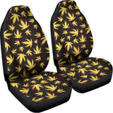 Trippy Weed Leaf Pattern Print Universal Fit Car Seat Covers 102422
