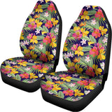 Tropical Alstroemeria Pattern Print Universal Fit Car Seat Covers 102422