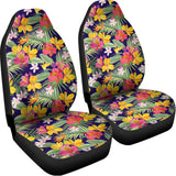 Tropical Alstroemeria Pattern Print Universal Fit Car Seat Covers 102422
