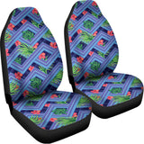 Tropical Aztec Geometric Pattern Print Universal Fit Car Seat Covers 102422