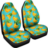 Tropical Banana Leaf Pattern Print Universal Fit Car Seat Covers 102422