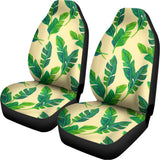 Tropical Banana Palm Leaf Pattern Print Universal Fit Car Seat Covers 102422