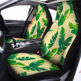 Tropical Banana Palm Leaf Pattern Print Universal Fit Car Seat Covers 102422