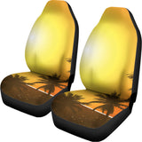 Tropical Beach Sunset Print Universal Fit Car Seat Covers 102422