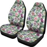 Tropical Cattleya Pattern Print Universal Fit Car Seat Covers 102422
