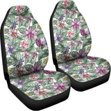Tropical Cattleya Pattern Print Universal Fit Car Seat Covers 102422