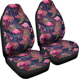 Tropical Flamingo Aloha Pattern Print Universal Fit Car Seat Covers 102422