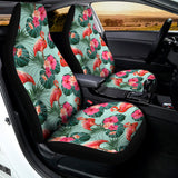 Tropical Floral Flamingo Pattern Print Universal Fit Car Seat Covers 102422