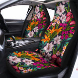 Tropical Flowers Pattern Print Universal Fit Car Seat Covers 102422