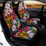 Tropical Flowers Pattern Print Universal Fit Car Seat Covers 102422