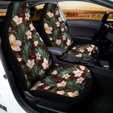 Tropical Frangipani Flower Print Universal Fit Car Seat Covers 102422