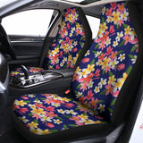 Tropical Frangipani Plumeria Print Universal Fit Car Seat Covers 102422