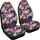 Tropical Frangipani Plumeria Print Universal Fit Car Seat Covers 102422
