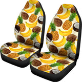 Tropical Fruits Pattern Print Universal Fit Car Seat Covers 102422