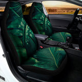 Tropical Green Leaves Print Universal Fit Car Seat Covers 102422