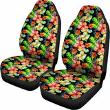 Tropical Hawaii Flowers Pattern Print Universal Fit Car Seat Covers 102422