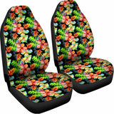 Tropical Hawaii Flowers Pattern Print Universal Fit Car Seat Covers 102422