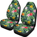 Tropical Hibiscus Flowers Pattern Print Universal Fit Car Seat Covers 102422