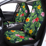 Tropical Hibiscus Flowers Pattern Print Universal Fit Car Seat Covers 102422
