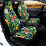 Tropical Hibiscus Flowers Pattern Print Universal Fit Car Seat Covers 102422