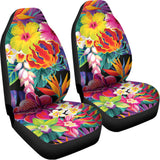 Tropical Hummingbird Print Universal Fit Car Seat Covers 102422