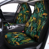Tropical Jaguar Pattern Print Universal Fit Car Seat Covers 102422
