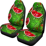 Tropical Leaf Watermelon Pattern Print Universal Fit Car Seat Covers 102422