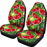 Tropical Leaves Watermelon Pattern Print Universal Fit Car Seat Covers 102422