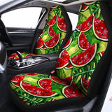Tropical Leaves Watermelon Pattern Print Universal Fit Car Seat Covers 102422