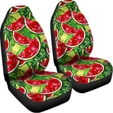 Tropical Leaves Watermelon Pattern Print Universal Fit Car Seat Covers 102422