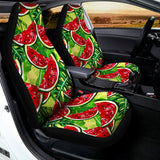 Tropical Leaves Watermelon Pattern Print Universal Fit Car Seat Covers 102422