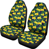 Tropical Lemon Pattern Print Universal Fit Car Seat Covers 102422