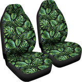 Tropical Monstera Leaves Pattern Print Universal Fit Car Seat Covers 102422