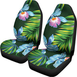 Tropical Orchid Flower Pattern Print Universal Fit Car Seat Covers 102422