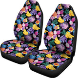 Tropical Palm And Hawaiian Fruits Print Universal Fit Car Seat Covers 102422