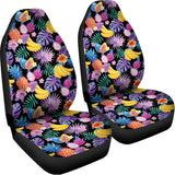 Tropical Palm And Hawaiian Fruits Print Universal Fit Car Seat Covers 102422