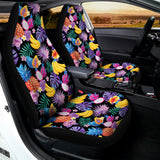 Tropical Palm And Hawaiian Fruits Print Universal Fit Car Seat Covers 102422