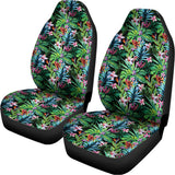 Tropical Palm And Hibiscus Print Universal Fit Car Seat Covers 102422