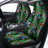 Tropical Palm And Hibiscus Print Universal Fit Car Seat Covers 102422