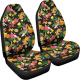 Tropical Paradise Fruits Pattern Print Universal Fit Car Seat Covers 102422