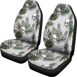 Tropical Pineapple Skull Pattern Print Universal Fit Car Seat Covers 102422