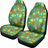 Tropical Pineapples Pattern Print Universal Fit Car Seat Covers 102422