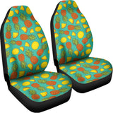 Tropical Pineapples Pattern Print Universal Fit Car Seat Covers 102422
