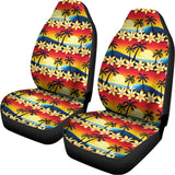 Tropical Sunset Pattern Print Universal Fit Car Seat Covers 102422