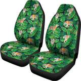 Tropical Tiger Pattern Print Universal Fit Car Seat Covers 102422