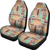 Tropical Tiki Pattern Print Universal Fit Car Seat Covers 102422