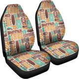 Tropical Tiki Pattern Print Universal Fit Car Seat Covers 102422